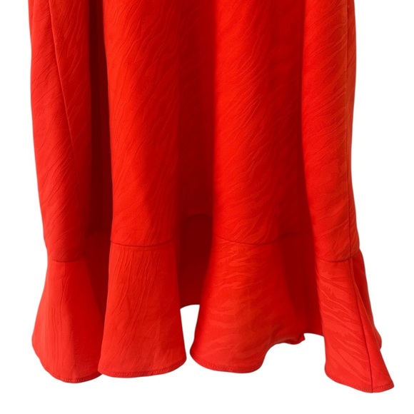 House Of Harlow x Revolve Georgeta Printed Mini Dress in Bright Coral - Picture 9 of 14